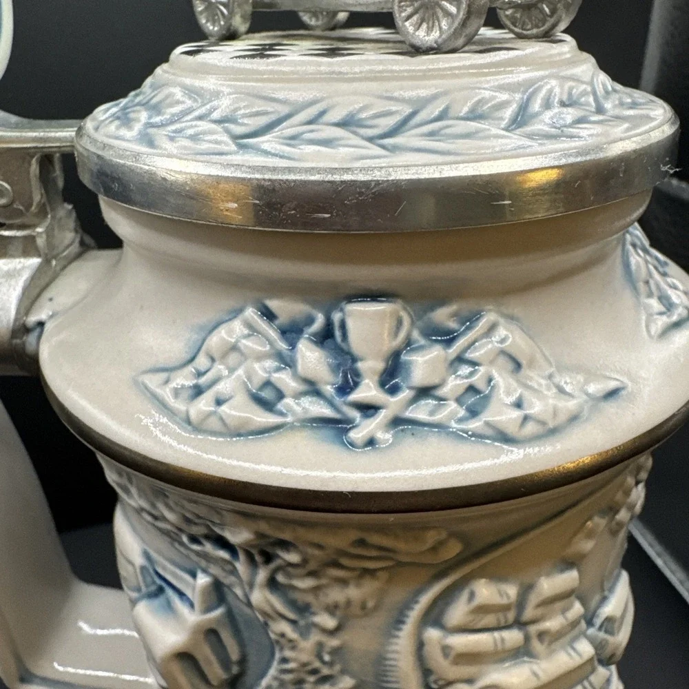Handcrafted‎ Racing Car Stein by Avon
